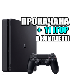 PlayStation 4 SLIM 1 TB БУ + 11 игр #794